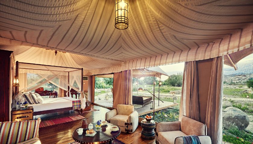The Presidential Suite at the Chamba Camp Thiksey