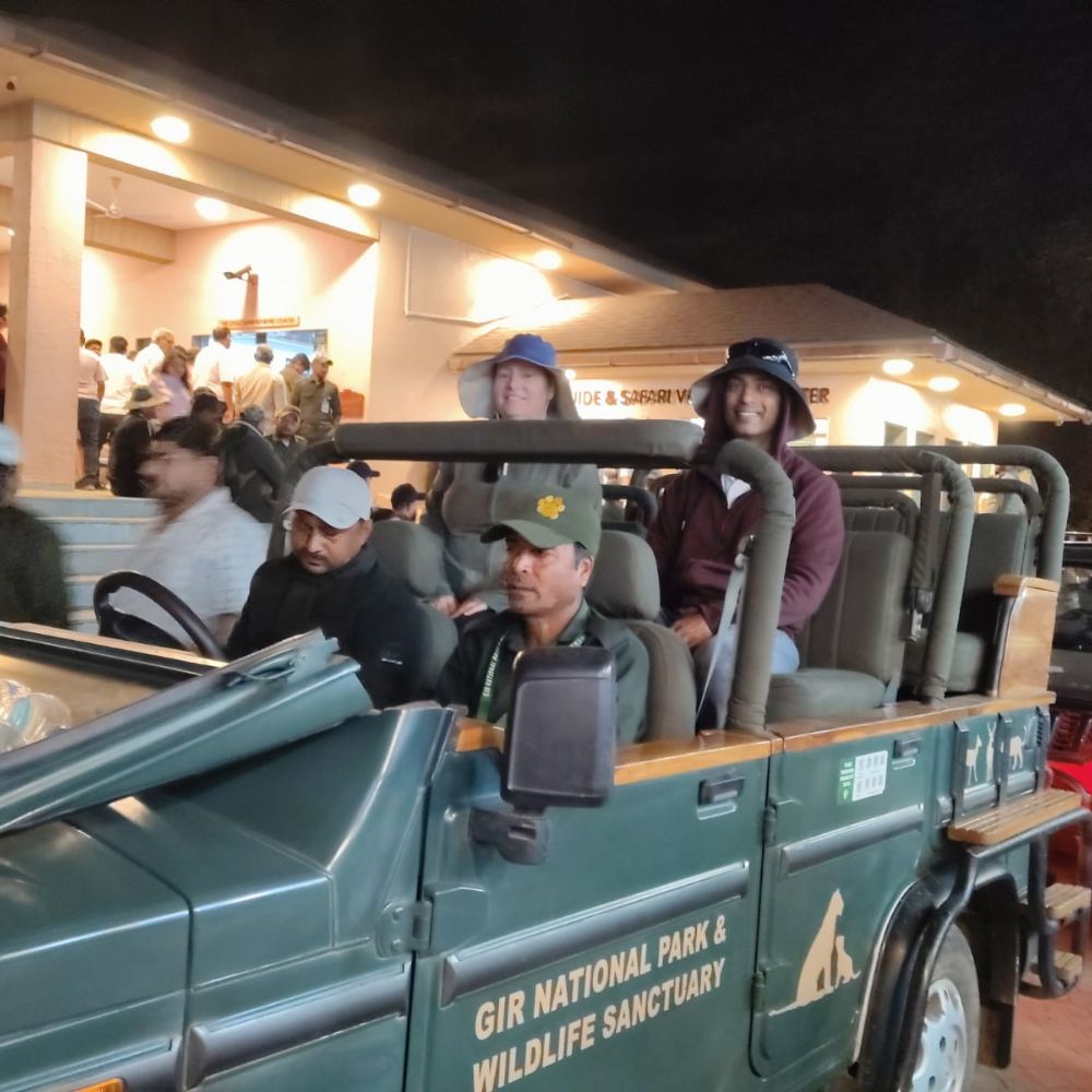 Wildlife safari jeep at Gir National Park