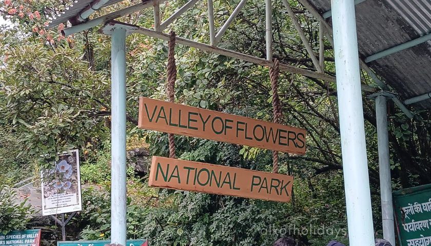Entry to Valley of Flowers National Park, Uttarakhand