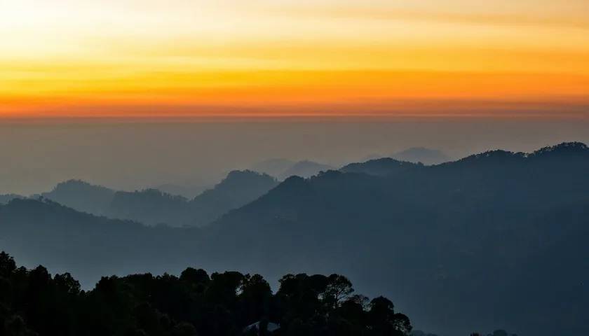 Sunset at Naddi View Point, Dharamshala